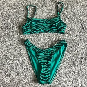 Target zebra green bikini